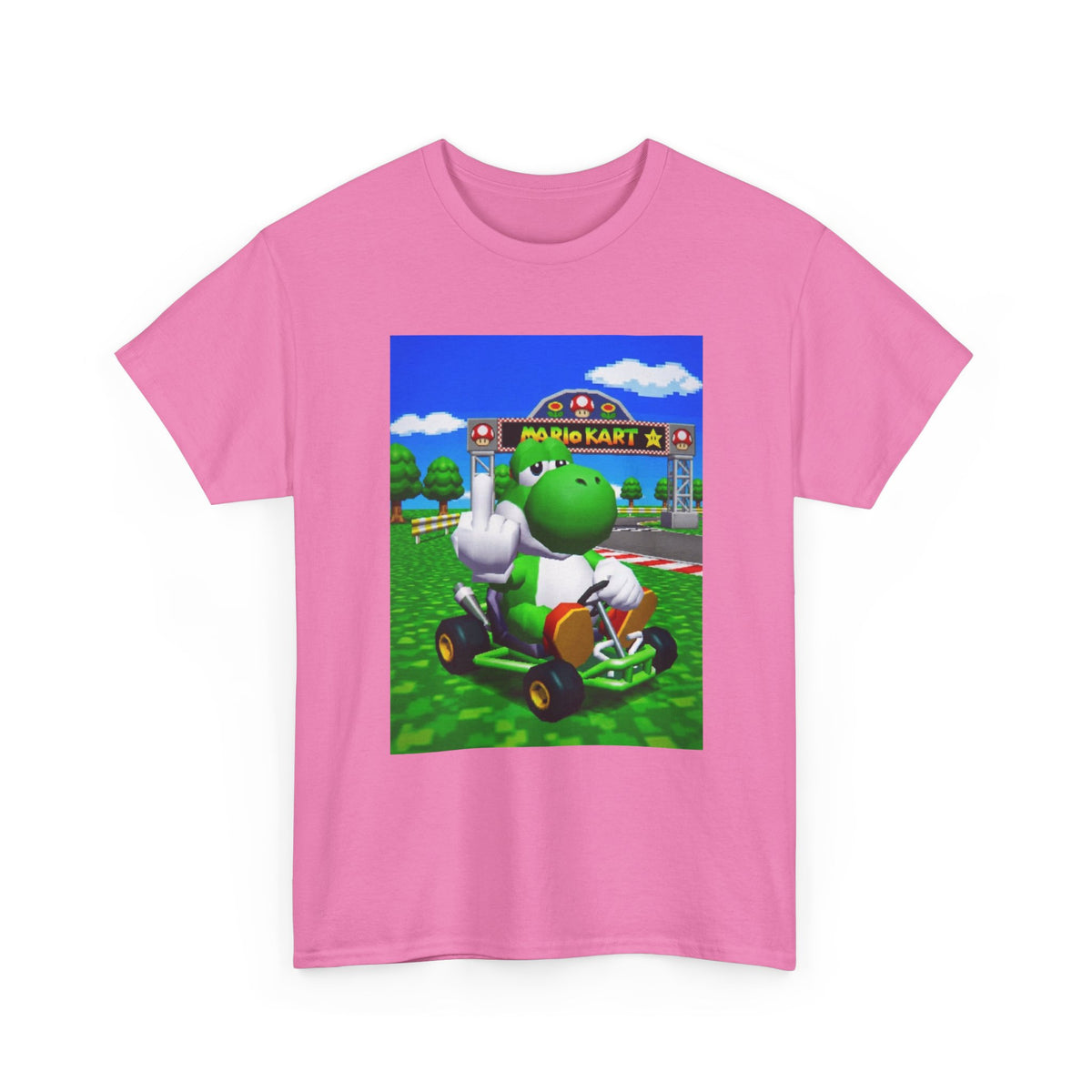 Yoshi Flipping Off In Mario Kart