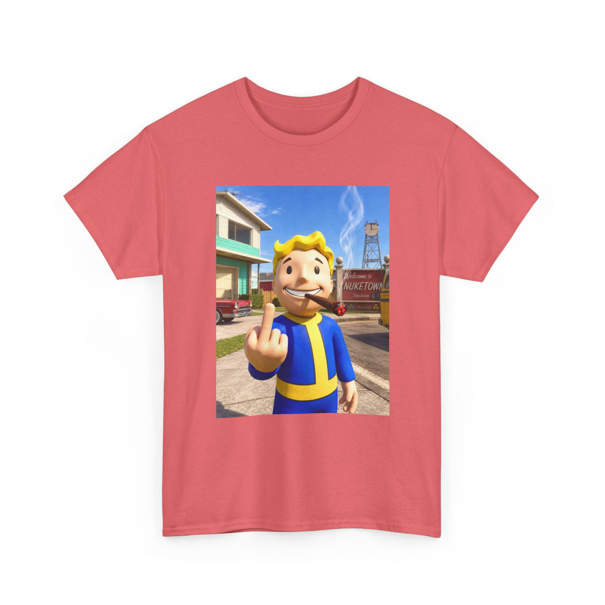 Vault Boy Smoking Blunt In Nuketown