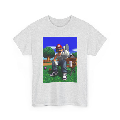 Thug Mario Flipping The Bird Tee