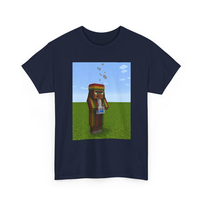 Rasta Minecraft Villager Smoking Tee