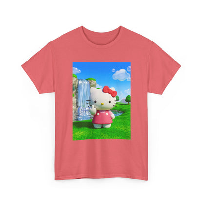 Kitty Flips The Bird Waterfall Tee