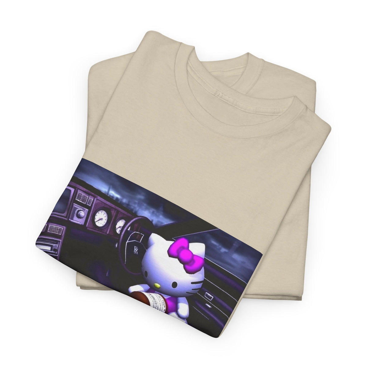 Hello Kitty Pours Lean In Car Tee