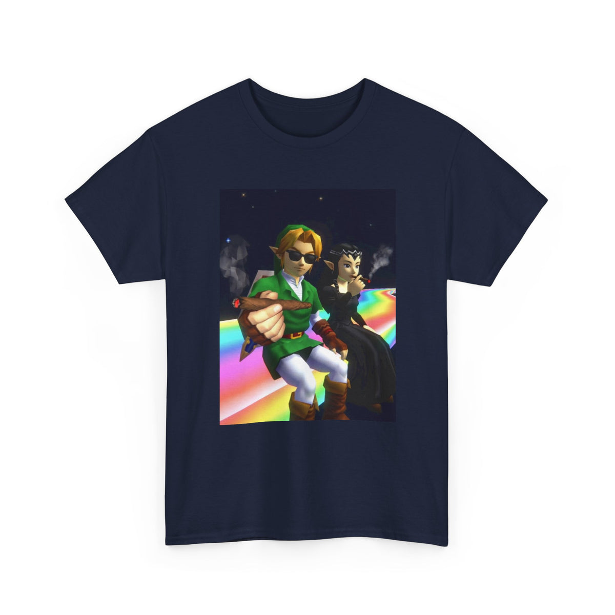 Link And Dark Zelda Smoking Blunts