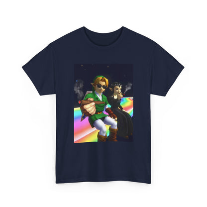 Link And Dark Zelda Smoking Blunts