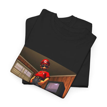 Gangster Mario Chillin' In The Crib Tee