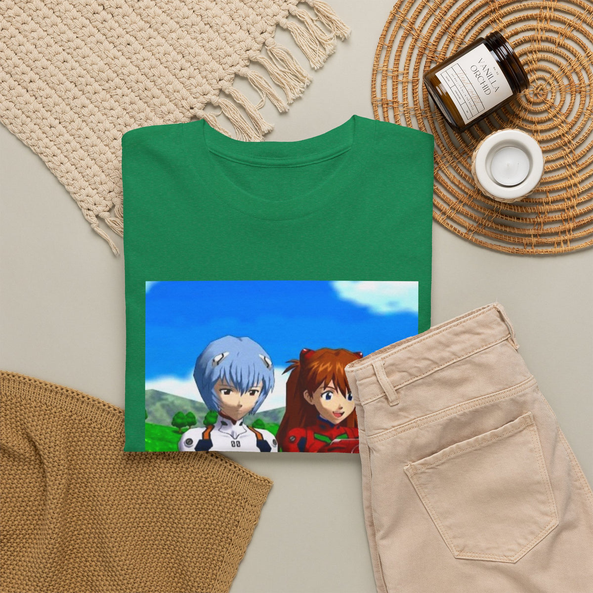 Rei And Asuka Gaming Outdoors