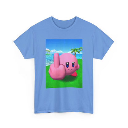 Kirby Giving The Finger Island Scene Tee