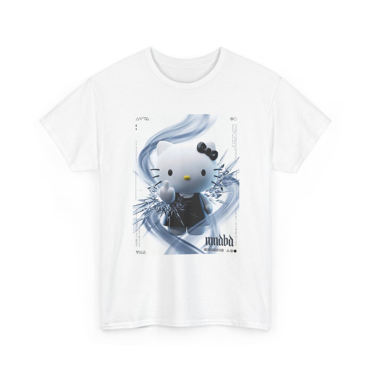 Cute Kitty Flipping The Bird Tee