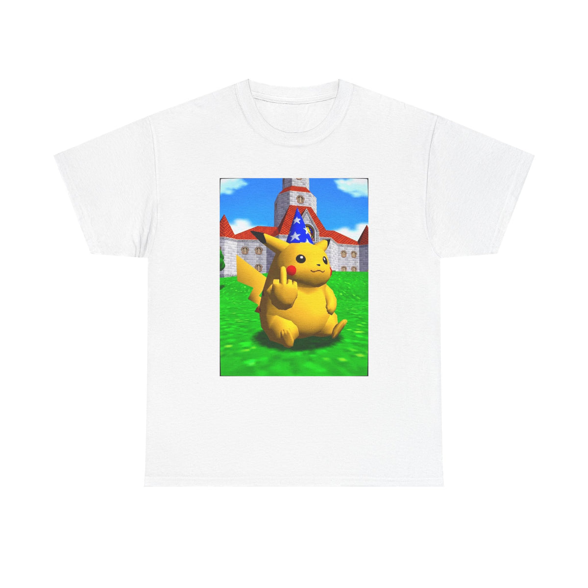 Salty Pikachu Giving The Middle Finger Tee