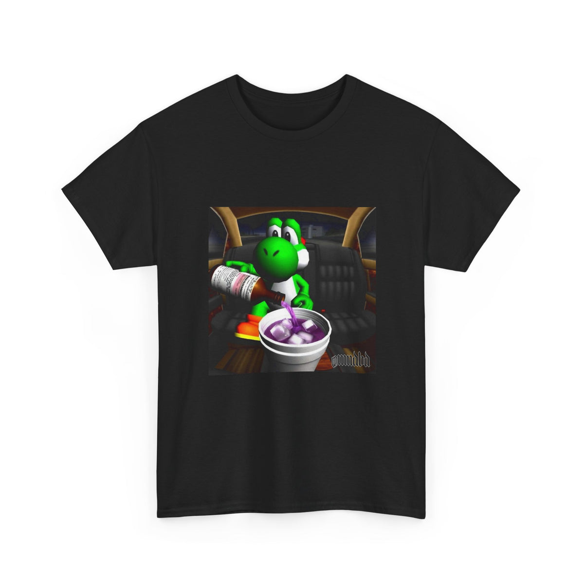 Yoshi Pouring Up Lean In A Car