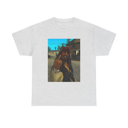 Gangster Jack Sparrow Flipping The Bird Tee