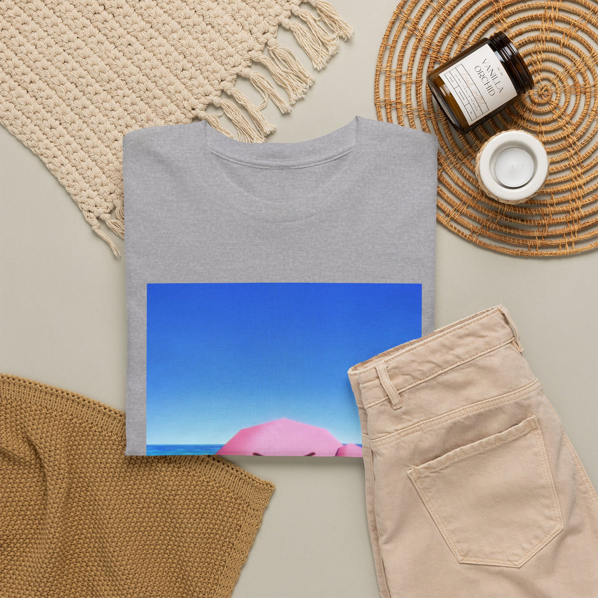 Kirby Flipping The Bird Beach Tee