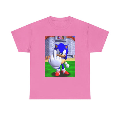 Sonic Flipping Off In The Castle Grounds