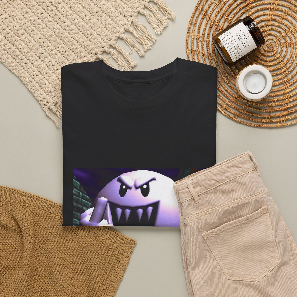 Aggressive Boo Flipping The Bird Tee