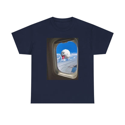 Boo Flipping Off Airplane Window Tee
