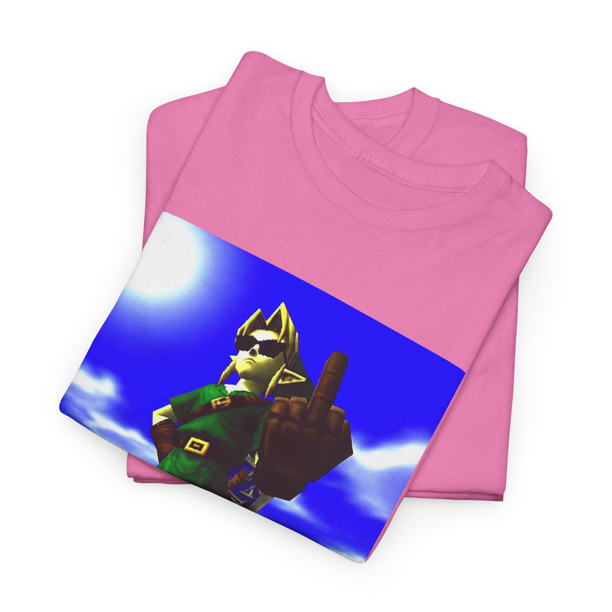 Cool Link Flipping The Bird Tee