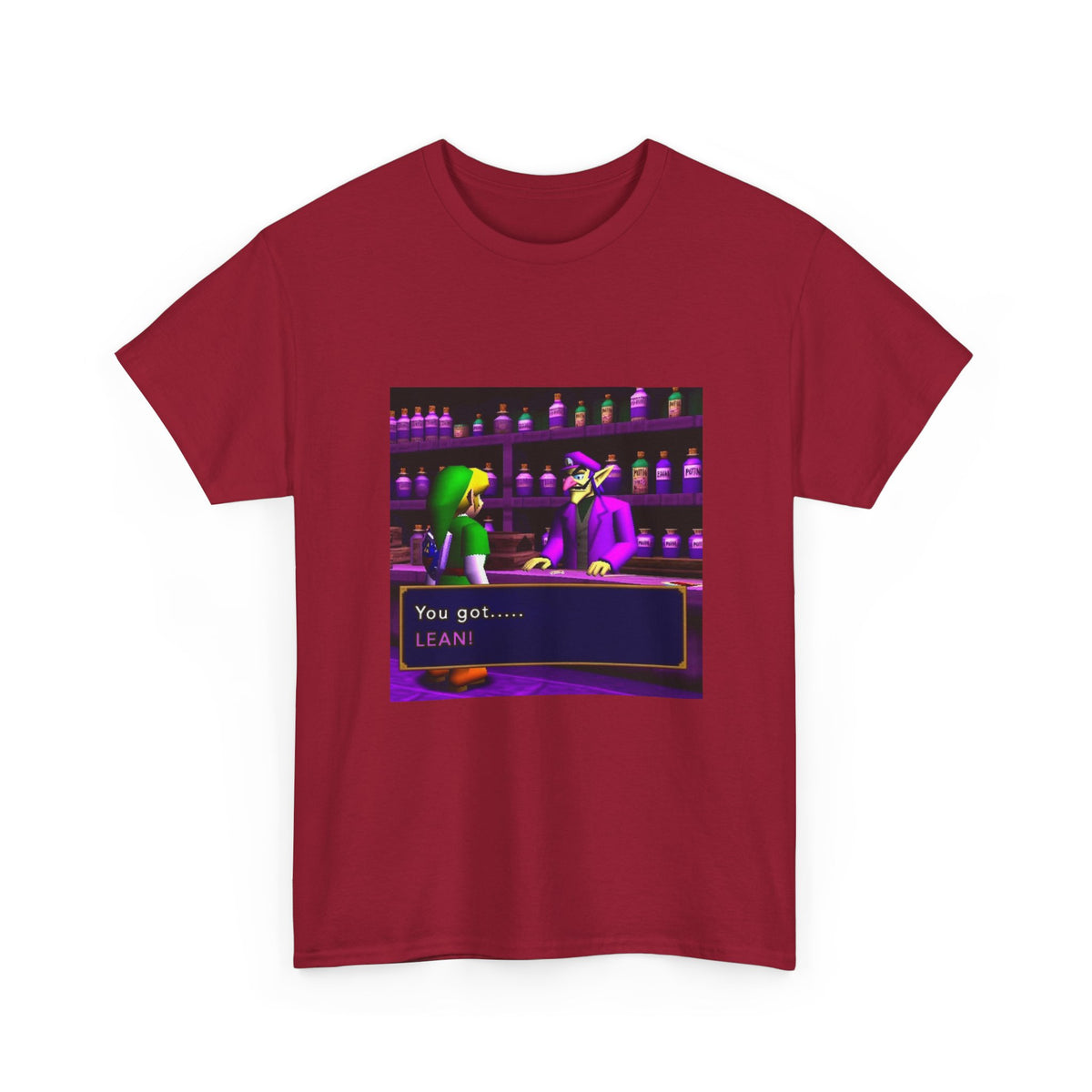 Link Gets Lean From Waluigi Tee