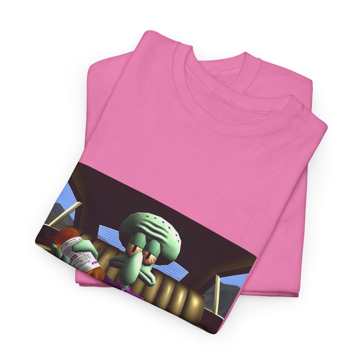 Squidward Pouring Lean In Car Tee