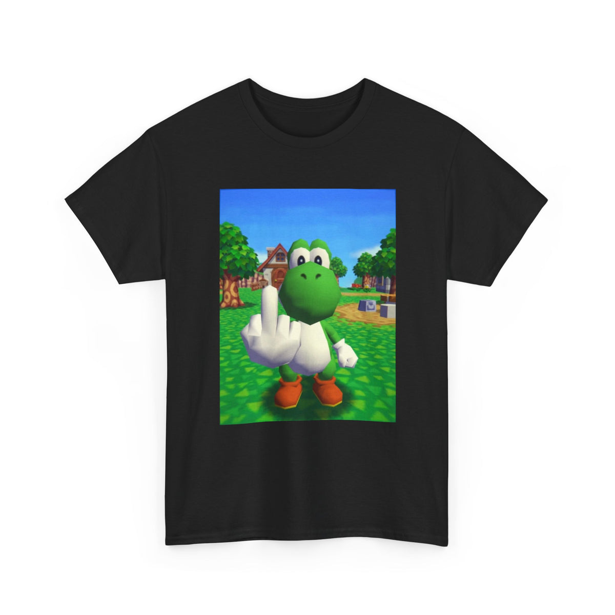 Yoshi Giving The Finger On A Tee