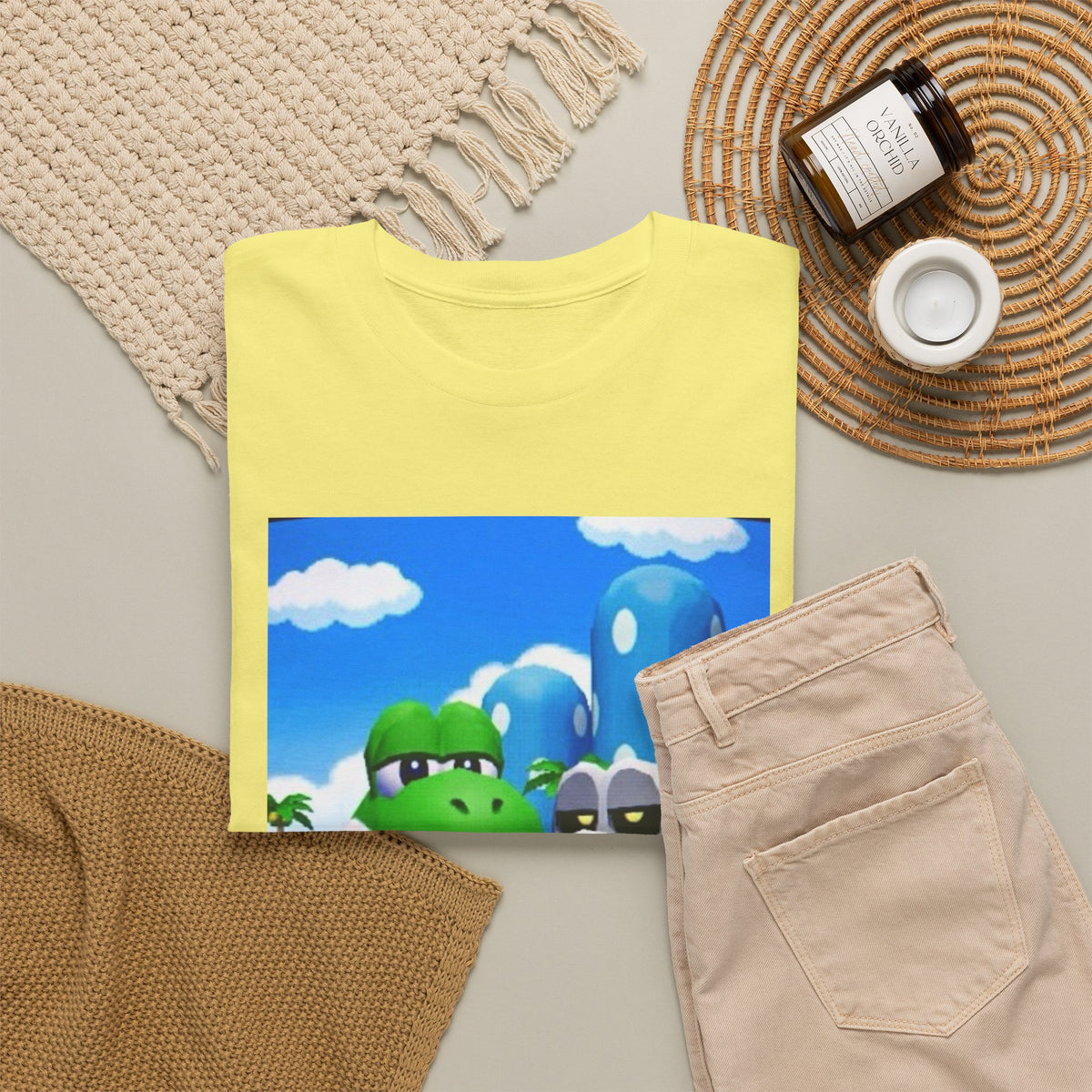 Yoshi And Dry Bones Flipping Off Tee (Design 7)