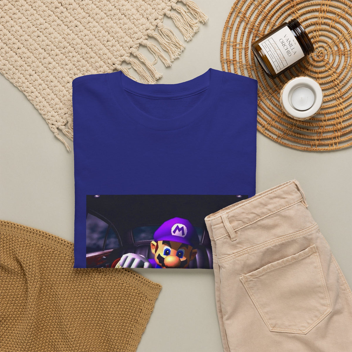 Waluigi Pouring Purple Drank In Limo Tee