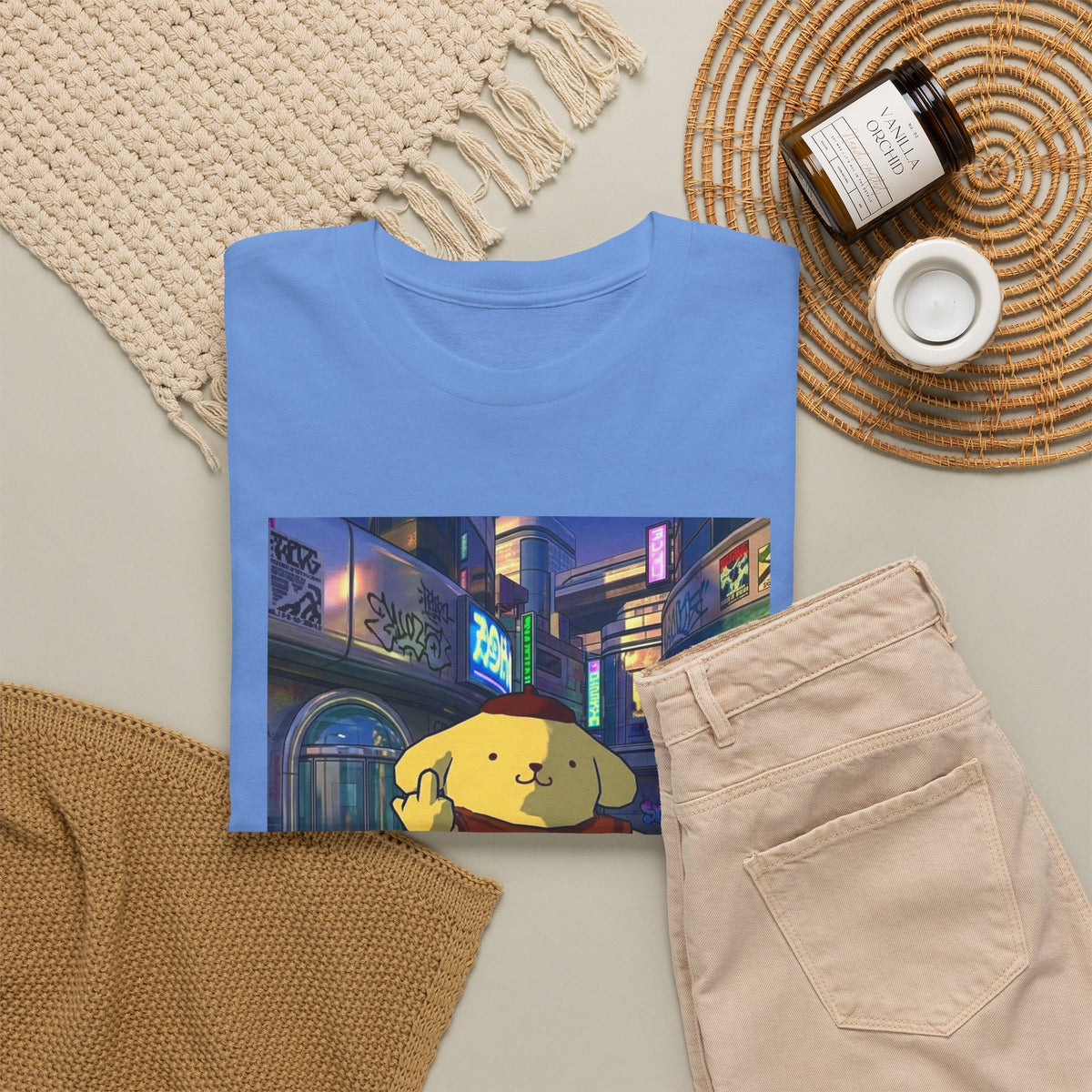 Pompompurin Flips Off The City
