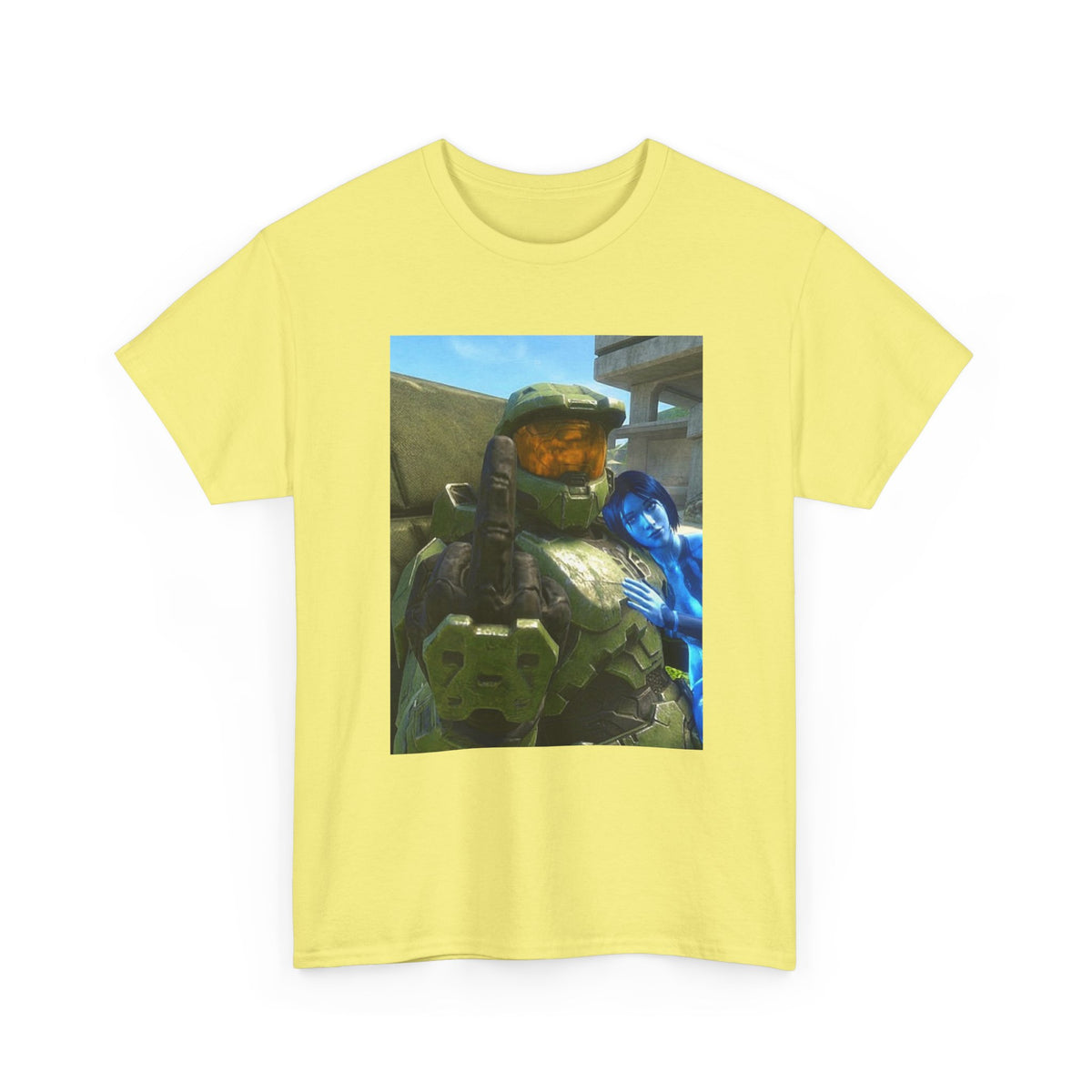 Chief & Cortana Flipping The Bird Tee