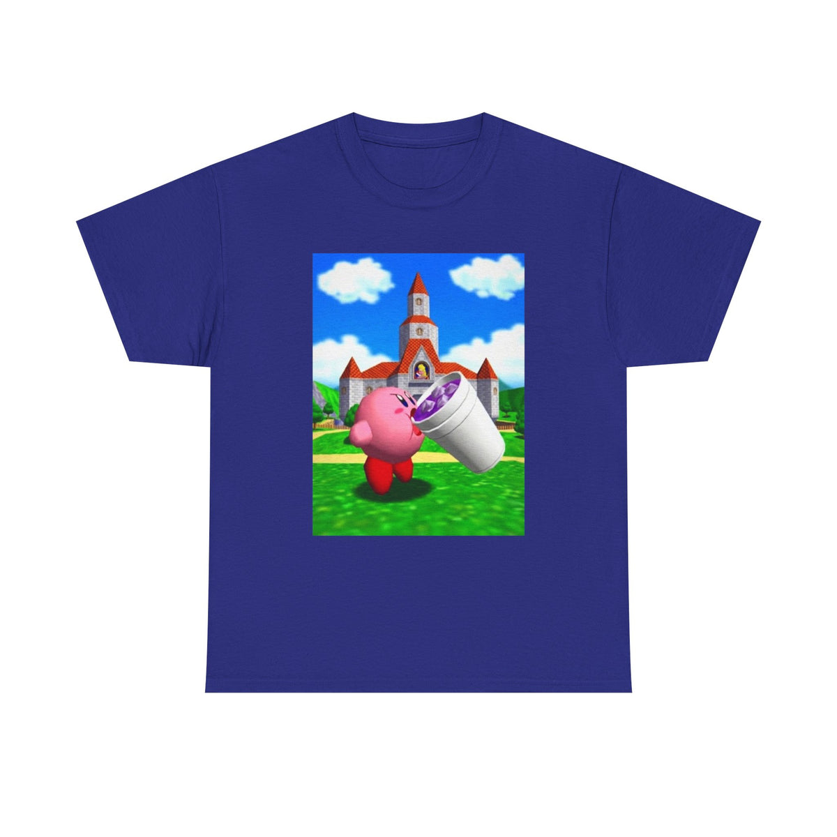 Kirby Sipping Lean At Peach's Castle