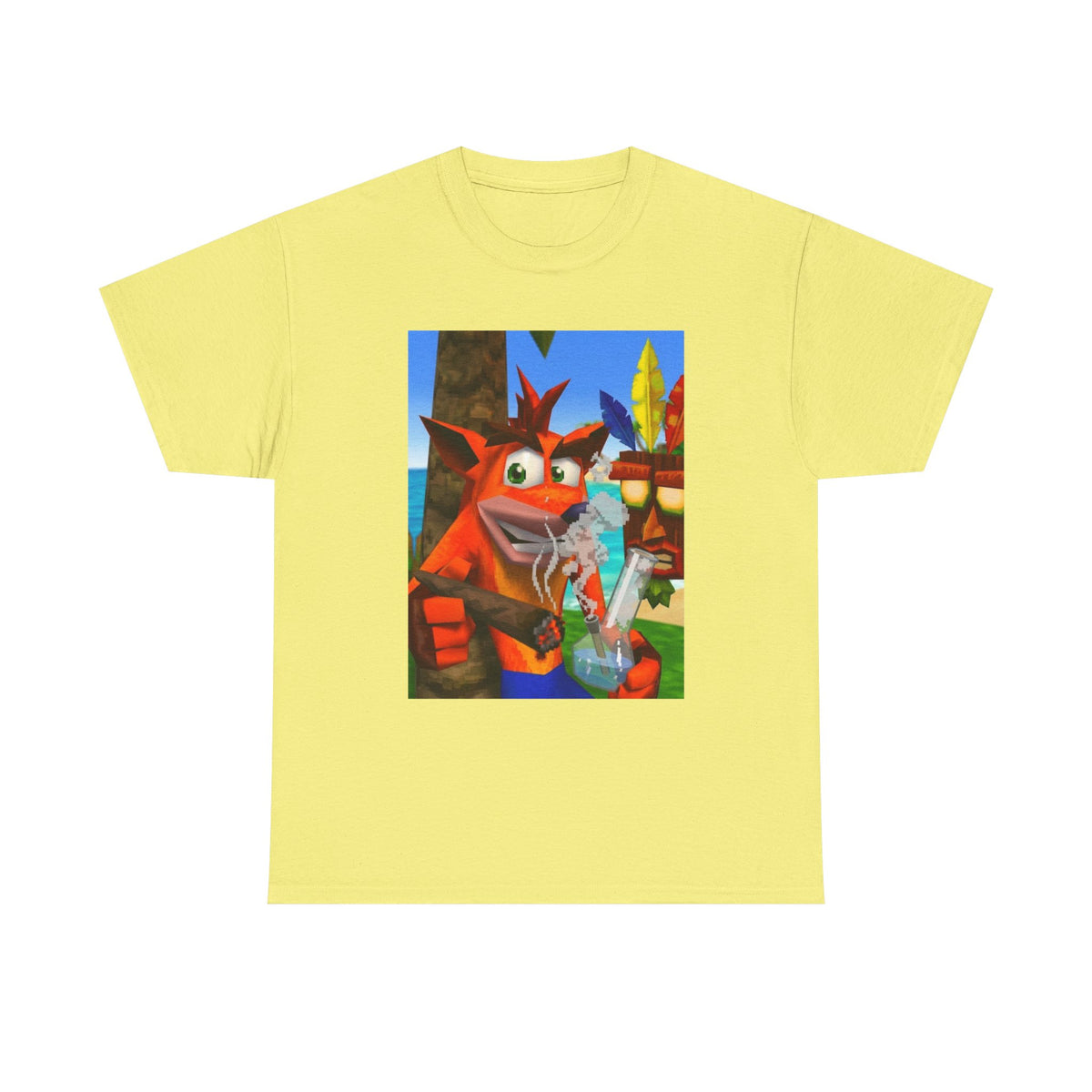 Crash Bandicoot Taking A Hit Tee