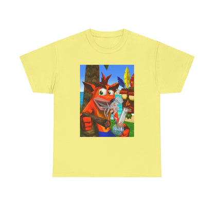 Crash Bandicoot Taking A Hit Tee