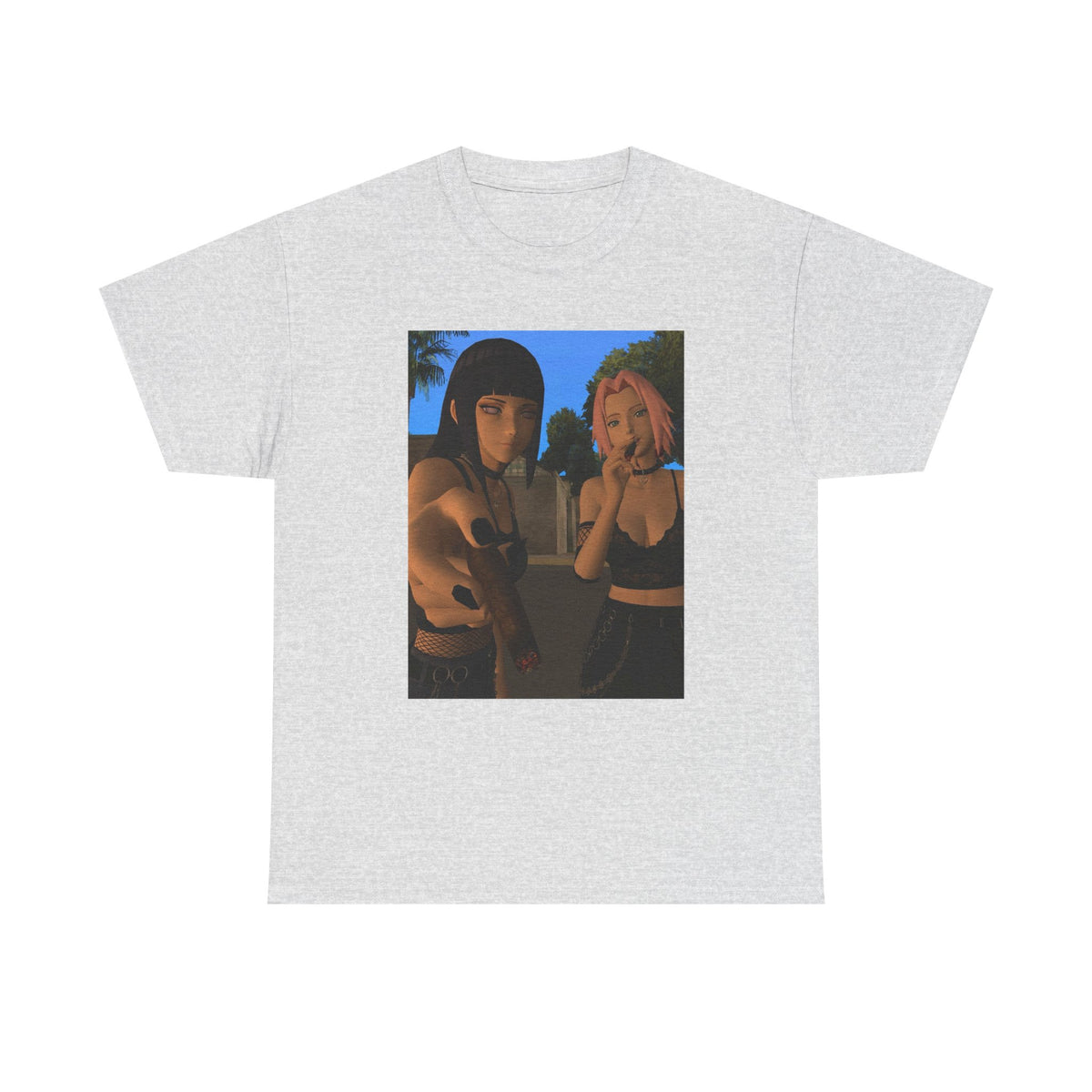 Goth Hinata And Sakura Smoking Blunts