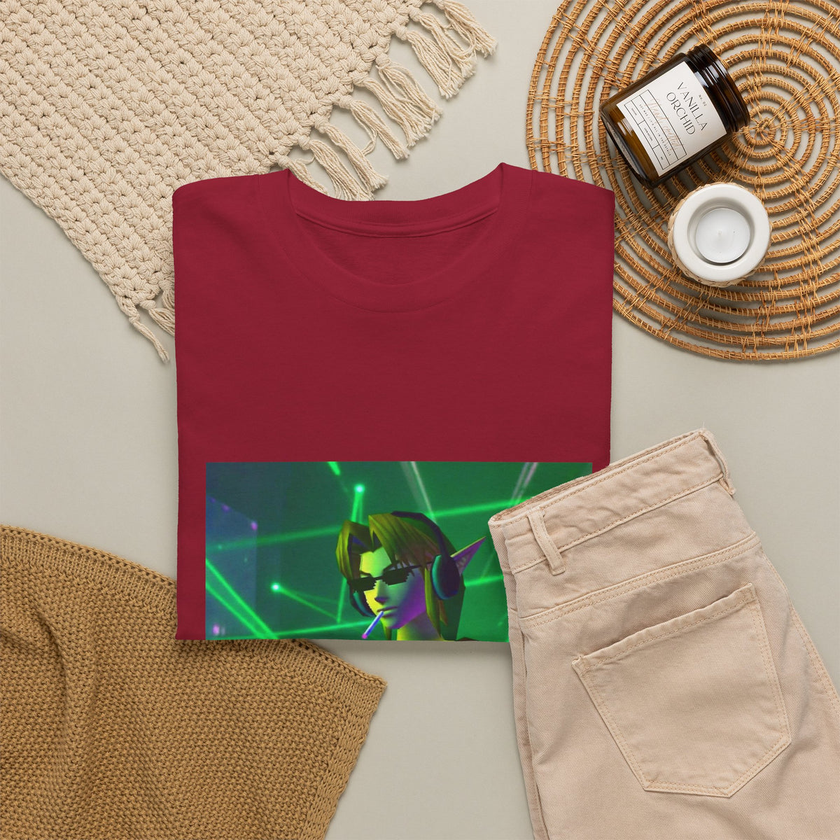 DJ Link Smoking A Blunt At The Club Tee
