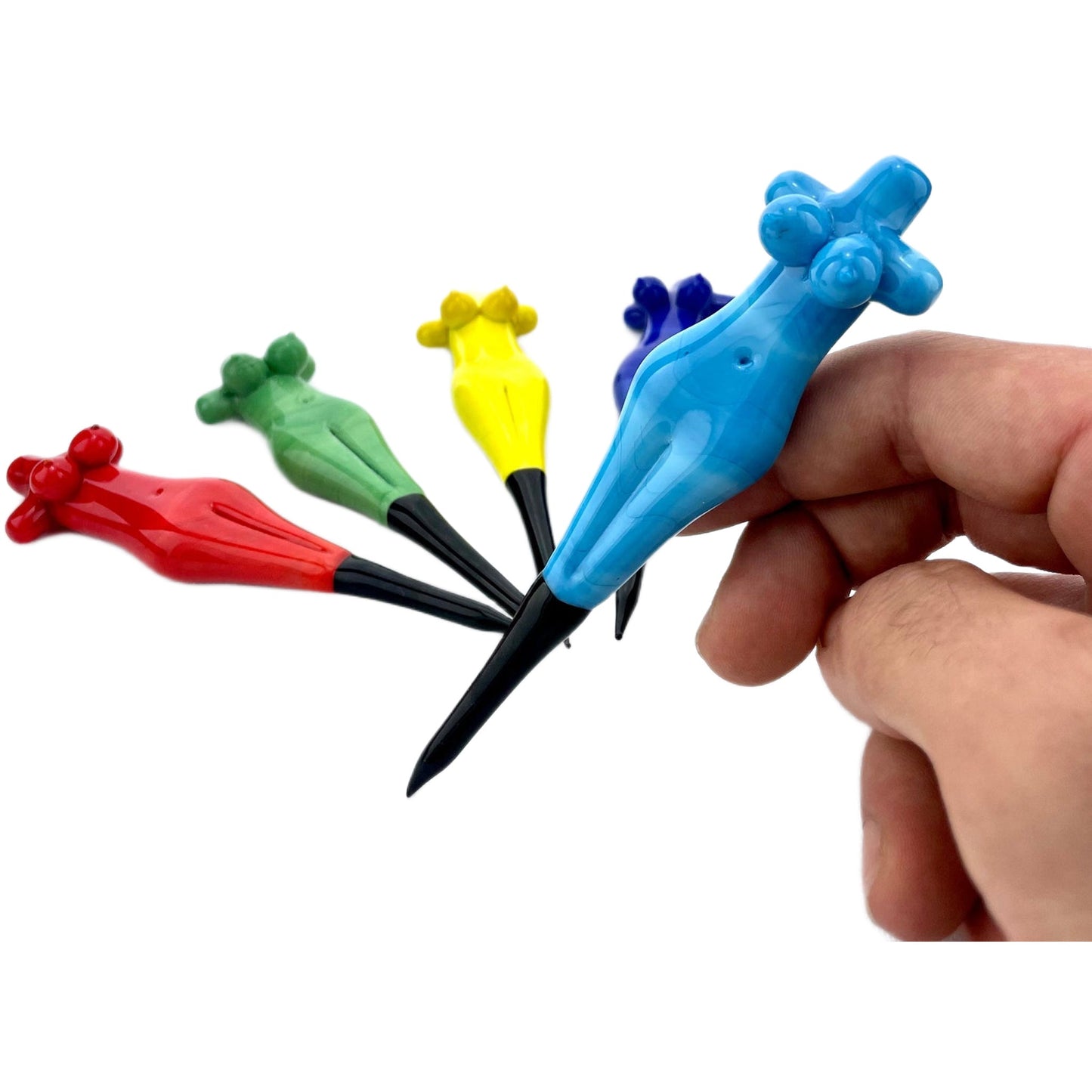 AFM Colored Female Body Glass Dabber Tool