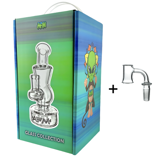 6" AFM Full Color Glass Mini Dab Rig