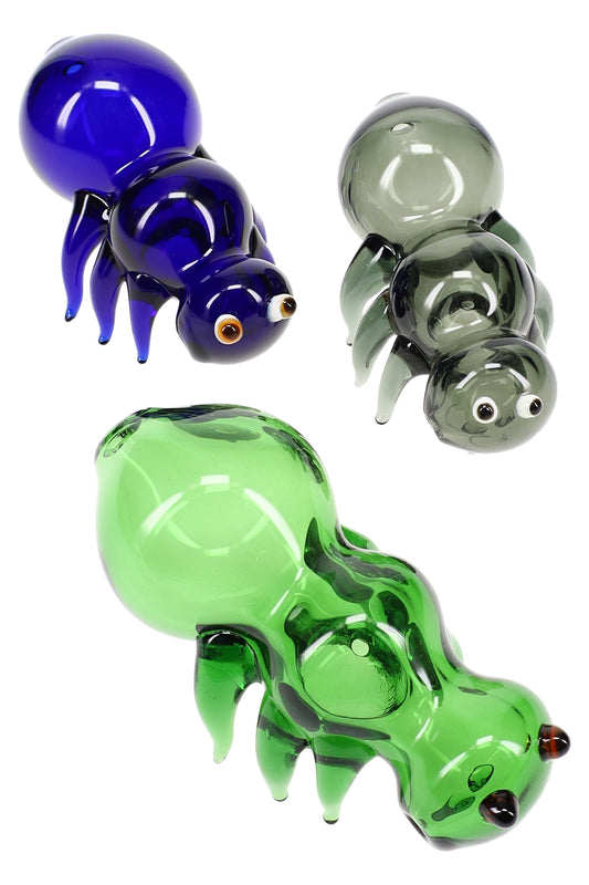 Colored Glass Bug Hand Pipe “Skitter” – Assorted Colors