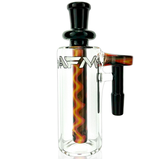 5" AFM Reversal WigWag Glass Ash Catcher, 14mm Joint