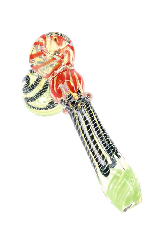 Color-Changing Squiggle Hammer Bubbler “Chaos Curl” – 6″ – Assorted Colors