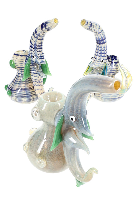 6.5″ Spiky Color-Changing Sherlock Bubbler