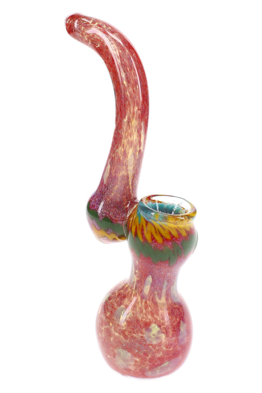 Silver Fumed Frit Sherlock Bubbler “Frit Wizard” – 6½″ – Assorted Colors