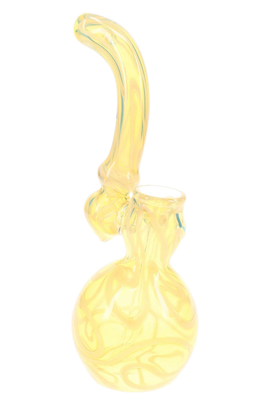 Color-Changing Swirl Sherlock Bubbler “Stripe Curl” – 8.5″ – Assorted Colors