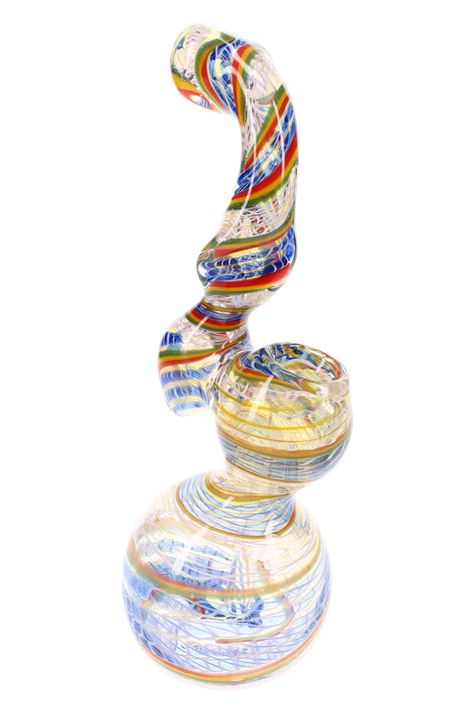 Color-Changing Rasta Sherlock Bubbler “Rasta Curl” – 8″ – Assorted Colors