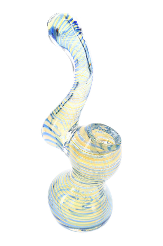 Color-Changing Spiral Sherlock Bubbler “Mini Wizard” – 5″ – Assorted Colors