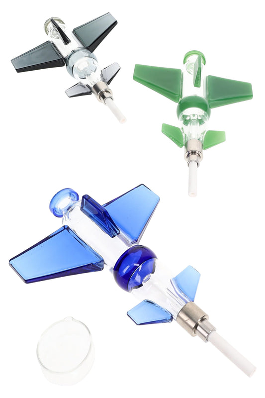 6.5″ Plane Dab Straw – Ceramic Tip - Assorted Colors