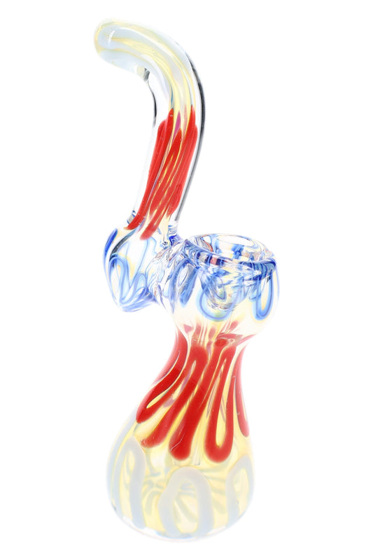 Squiggle Color-Changing Sherlock Bubbler “Wiggle Wiz” – 6″ – Assorted Colors