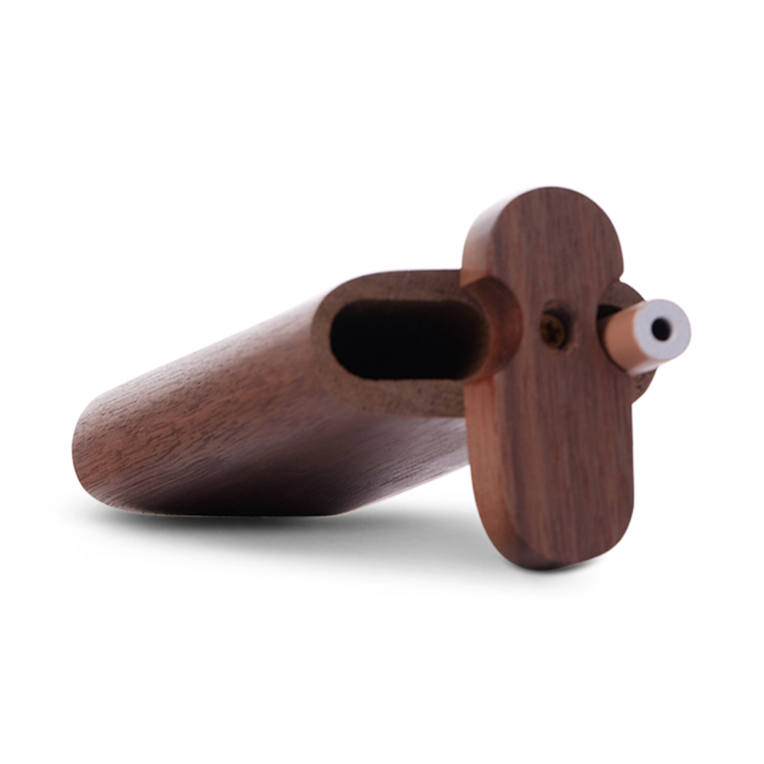 Bearded Distribution Sleek Wood Classic Dugout w/ Metal One-Hitter - USA Made