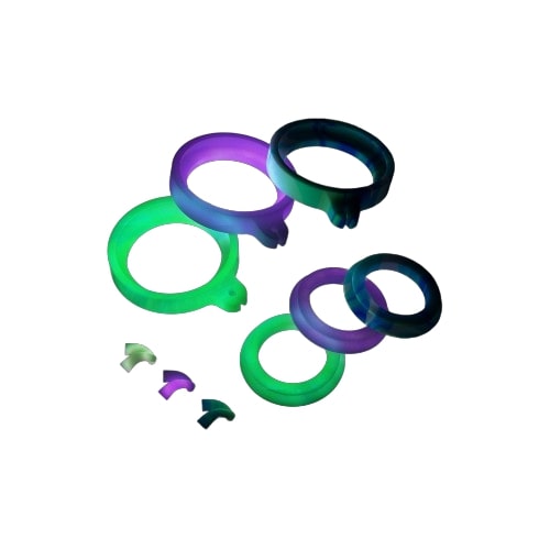 Dr. Dabber Switch Accessory Kit: Silicone Pack with Carb Cap Seals, Tweezer Tips & Glow Feature