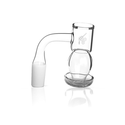 Honeybee Herb Black Line Bubble Slurper Quartz Banger 90° - Terp Slurper Style