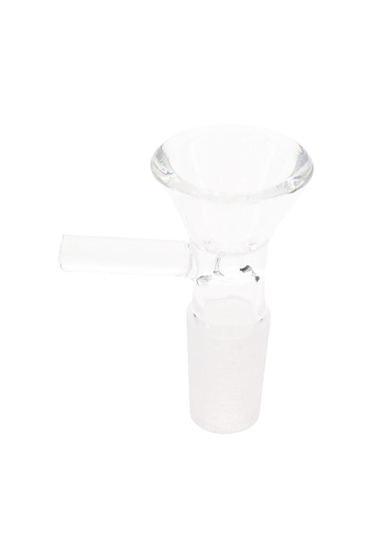 Clear Glass-on-Glass Bowl – 14.5 mm Male