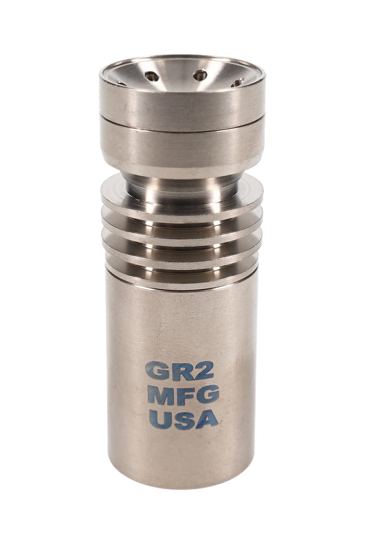 GR2 Titanium 18.8 mm Female 7-Hole Spinner Nail – US-Made