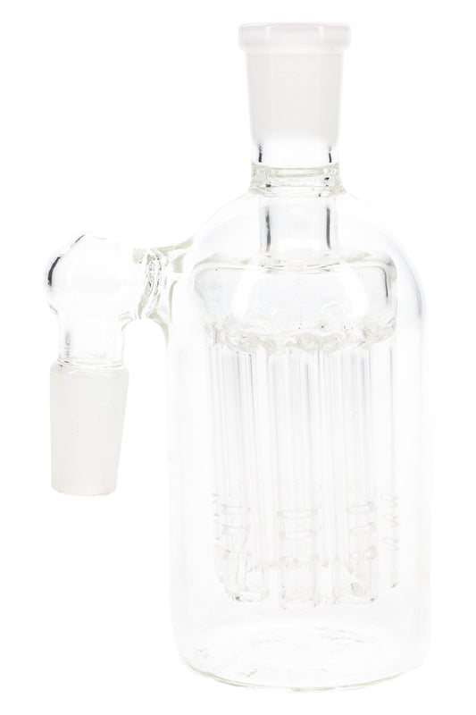 Glass-on-Glass 14.5 mm Male-to-Female 90° Ash Catcher – 8-Arm Tree Perc – 4½″